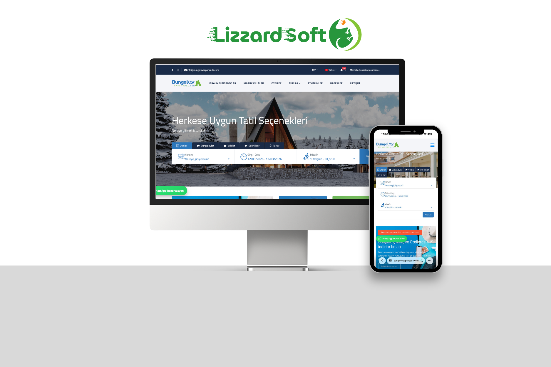 BungalovSapancada Otel ve Turizm Web Sitesi